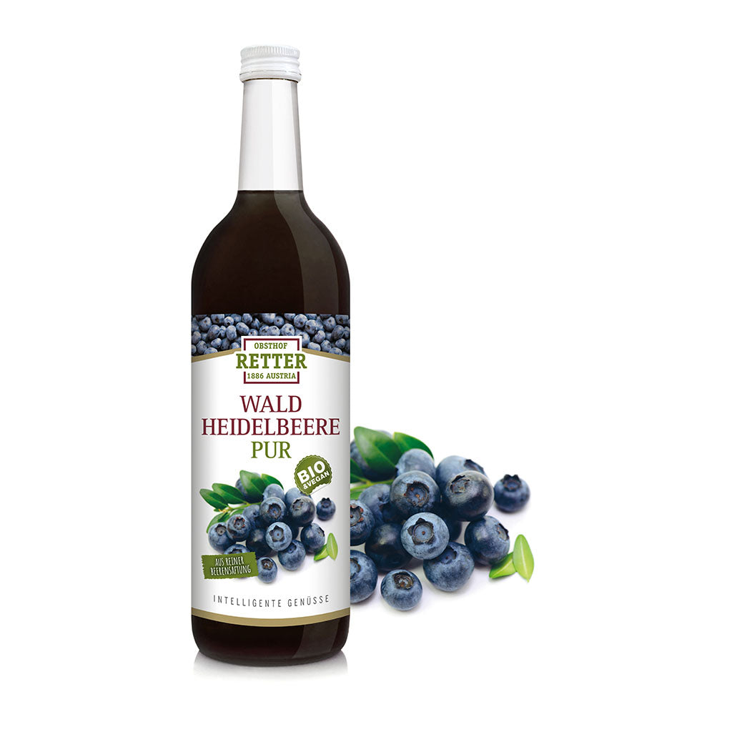 BIO Waldheidelbeere pur, 100% Direktsaft