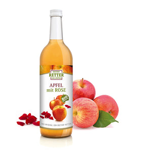 BIO Apfel mit Rose